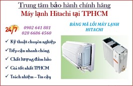 Bảng Mã Lỗi Máy Lạnh Hitachi