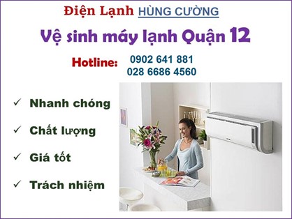 Vệ Sinh Máy Lạnh Giá Rẻ Quận 12