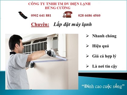 Dịch Vụ Tháo Lắp Máy Lạnh Quận Bình Thạnh